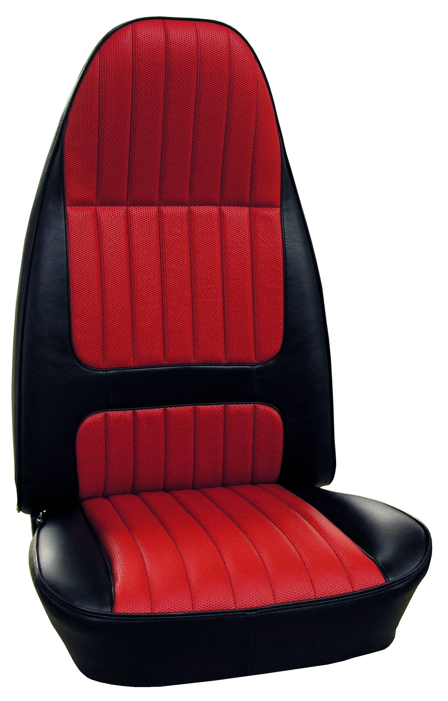 74 GREMLIN/HORNET BUCKET SEAT UPHOLSTERY - UPHOLSTERY - RED/BLACK