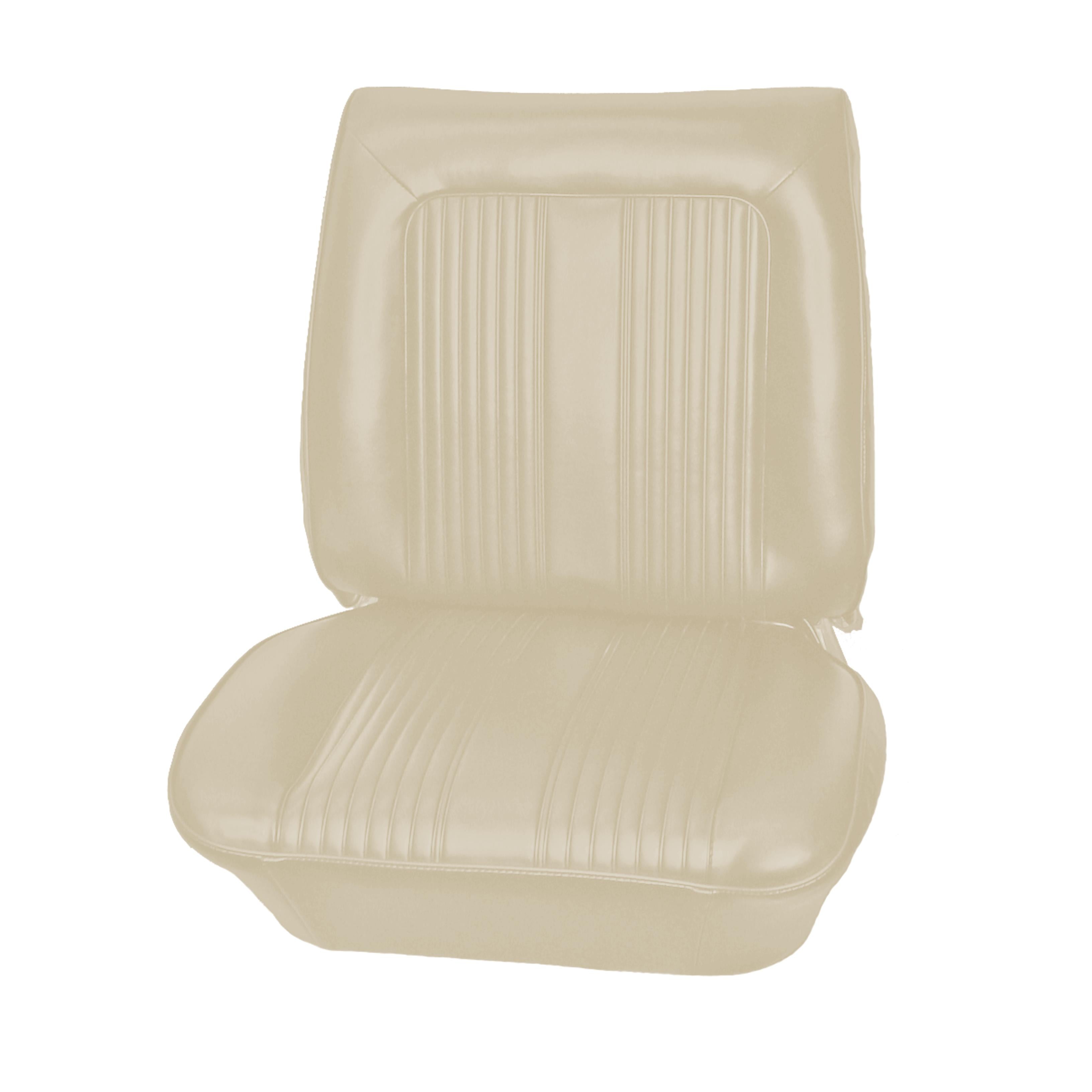 64 Gto/Lemans Bucket Seat Upholstery - White - Legendary Auto