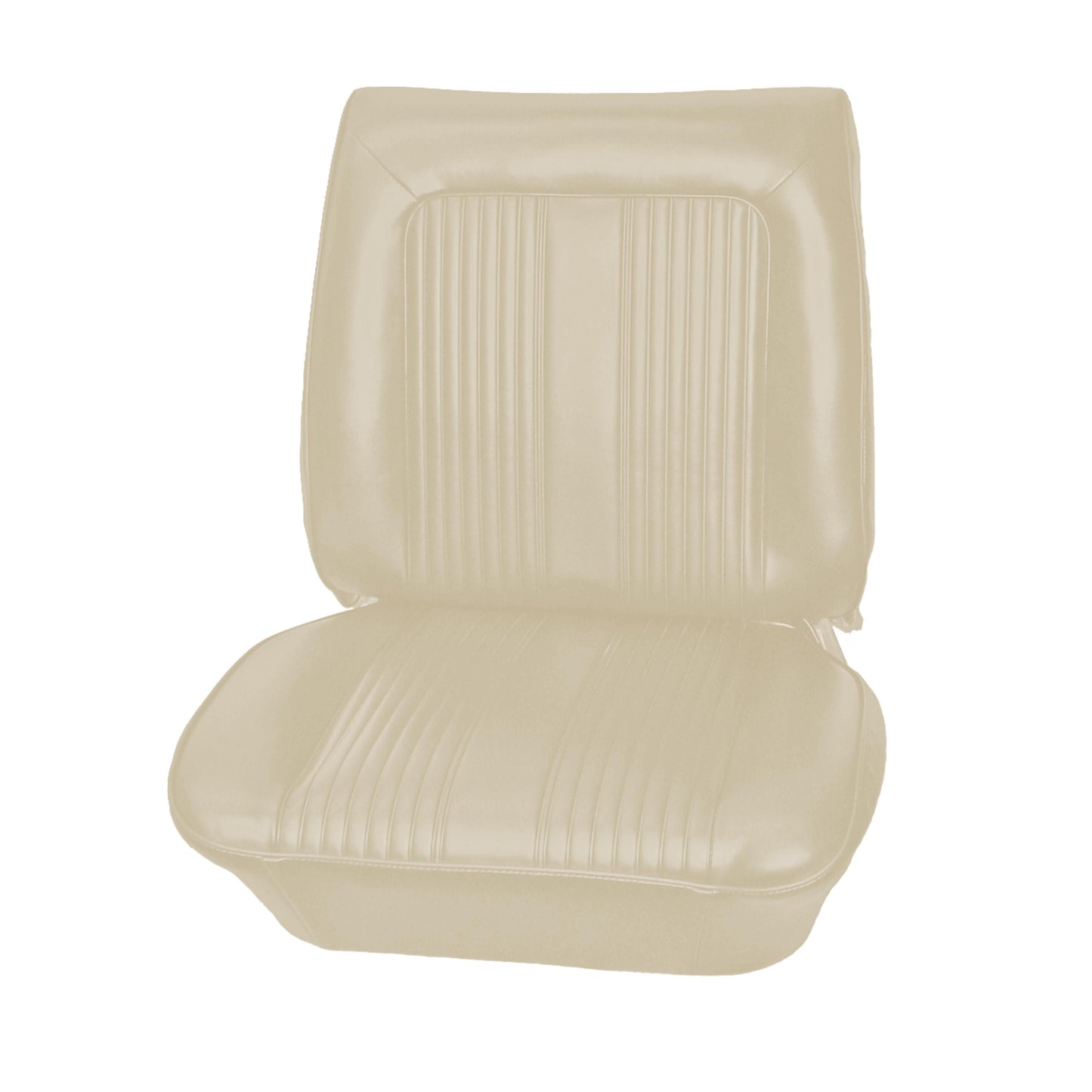 64 GTO/LEMANS BUCKET SEAT UPHOLSTERY - WHITE