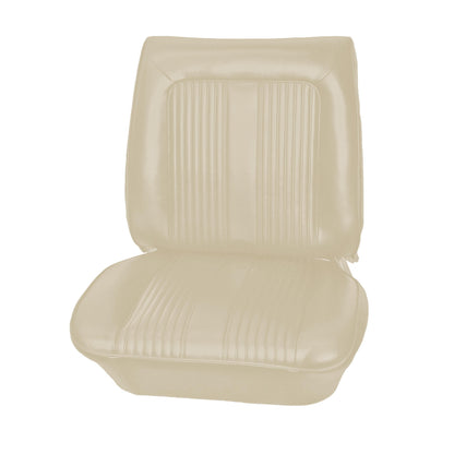 64 GTO/LEMANS BUCKET SEAT UPHOLSTERY - WHITE