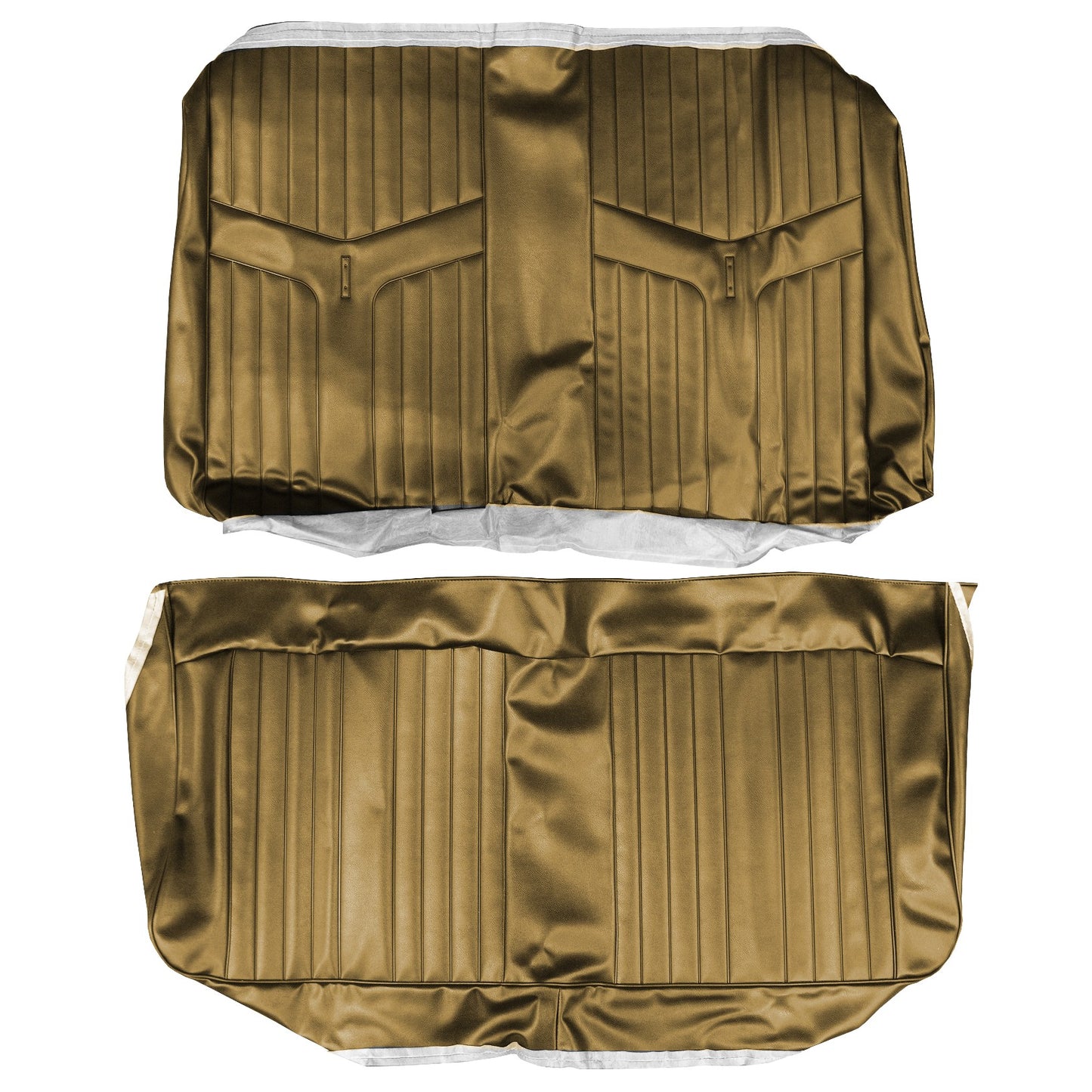 69 GTO/LEMANS CONVERTIBLE REAR UPHOLSTERY - GOLD