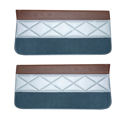 66 F-85/CUTLASS/442 "STANDARD" FRONT DOOR PANELS - BLUE