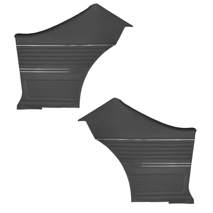 69 CHEVELLE/MALIBU HARDTOP REAR PANELS (PRE-ASSEMBLED) - BLACK