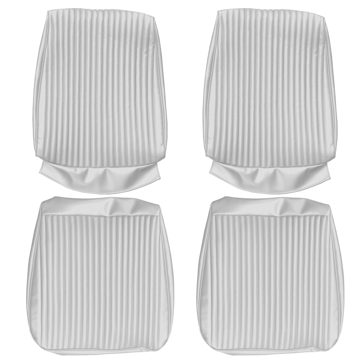 67 CHARGER/CORONET BUCKET SEAT UPHOLSTERY - PEARL WHITE