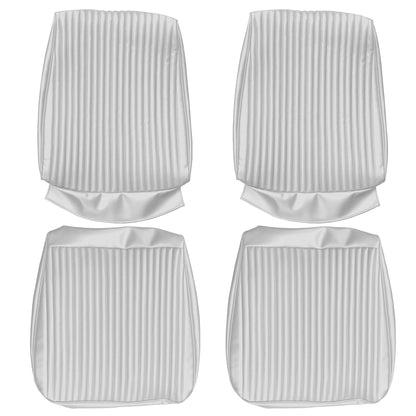 67 CHARGER/CORONET BUCKET SEAT UPHOLSTERY - PEARL WHITE