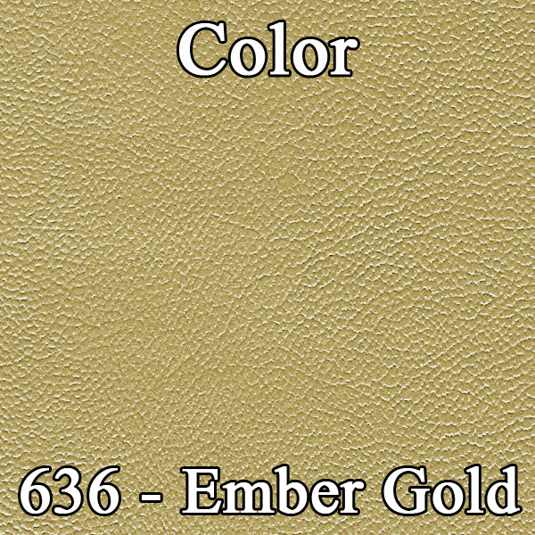 68 SPORT FURY BUCKET SEAT UPHOLSTERY - SRM PARCHMENT W/ GOLD ACCENT