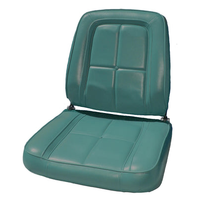 63 DART GT BUCKET SEAT UPHOLSTERY - TURQUOISE