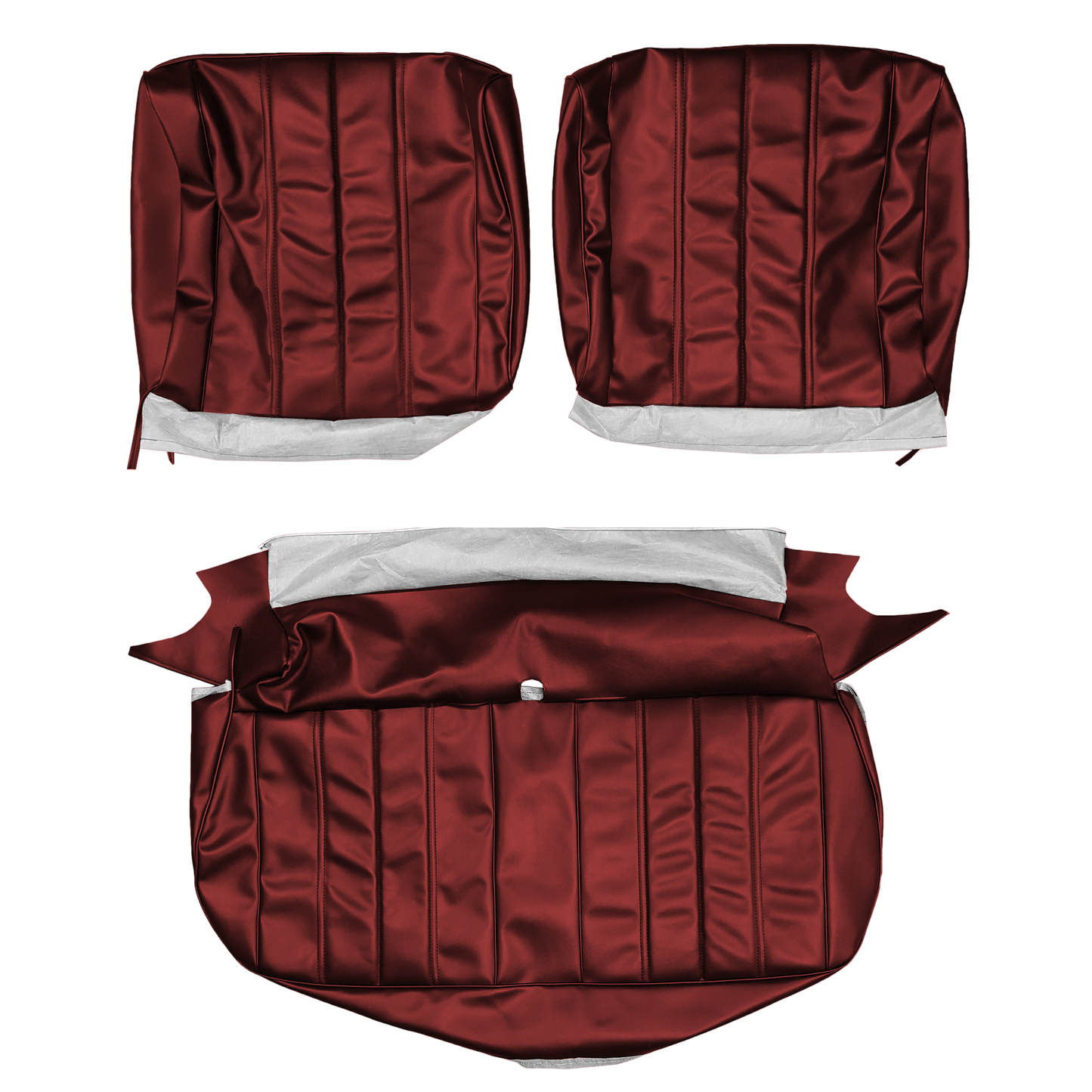 66 CHEVELLE/MALIBU/EL CAMINO SPLIT BENCH UPHOLSTERY - RED