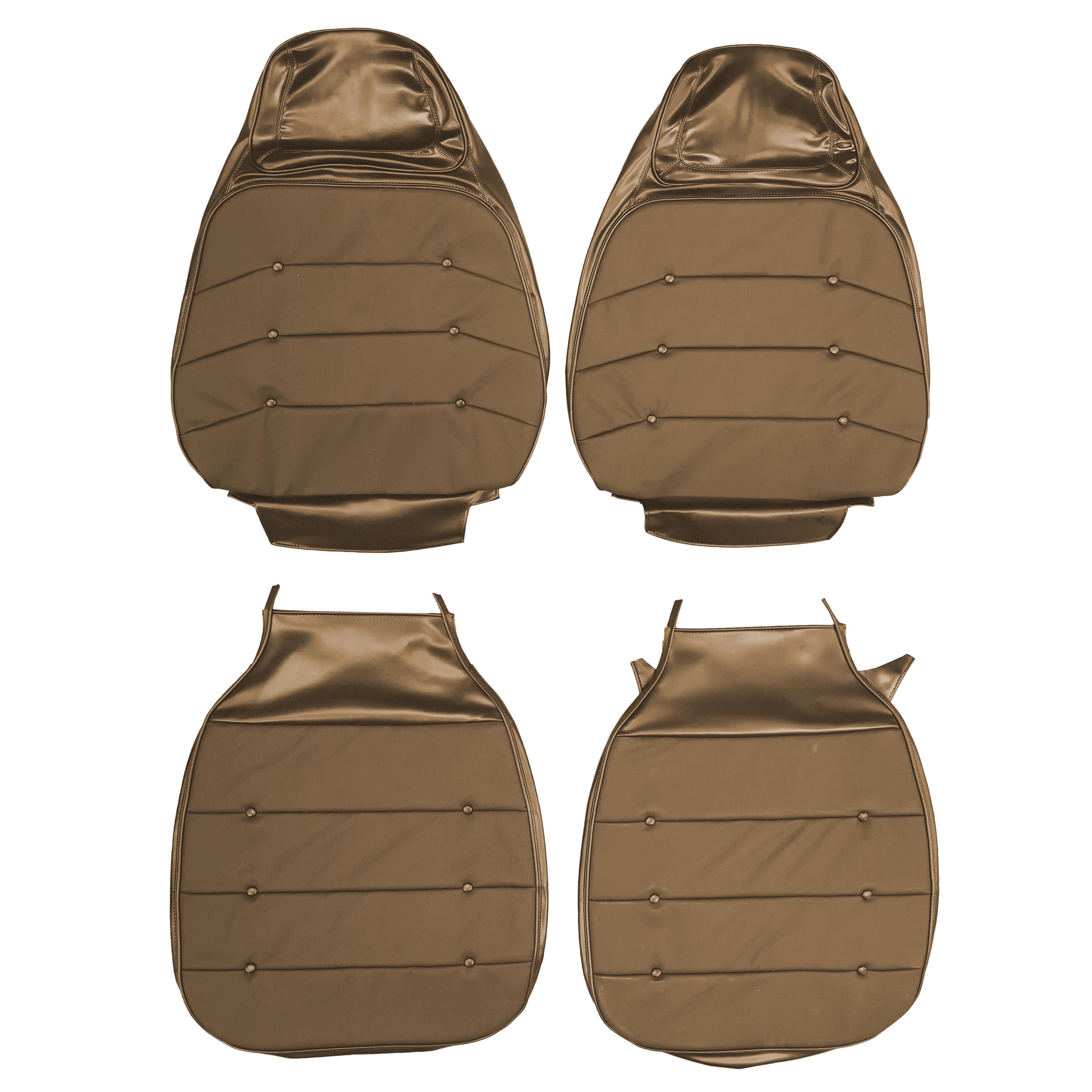71 Charger Se Leather Bucket Seat Upholstery - Brown - Legendary
