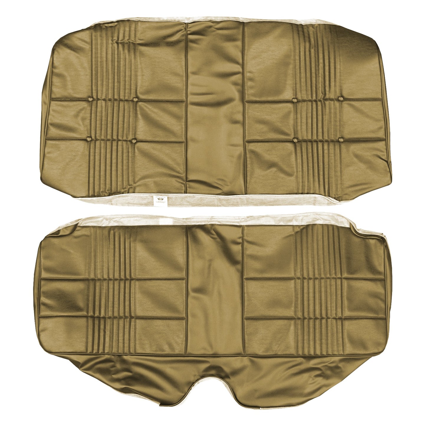 68 CORONET 500/RT HARDTOP REAR UPHOLSTERY - GOLD