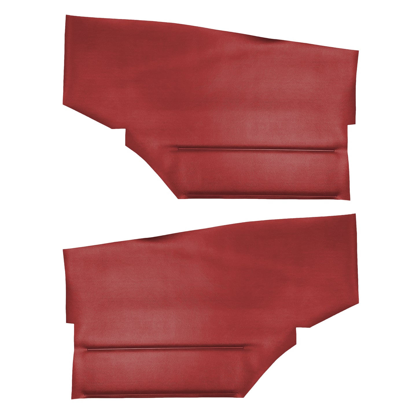 69 CAMARO "DELUXE" HARDTOP REAR PANELS W/ FOLD-DOWN SEAT (UNASSEMBLED) - RED