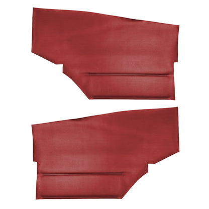 69 CAMARO "DELUXE" HARDTOP REAR PANELS W/ FOLD-DOWN SEAT (UNASSEMBLED) - RED