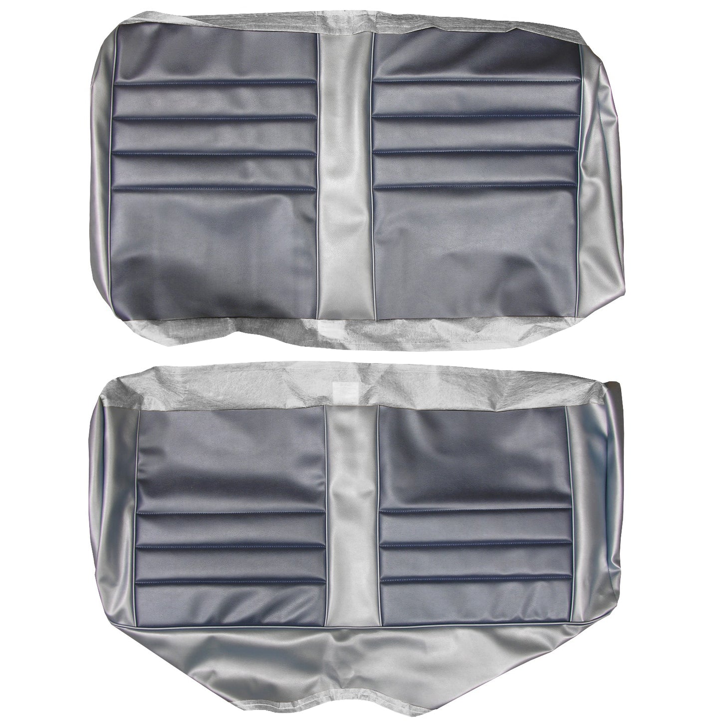 65 CHEVELLE/MALIBU CONVERTIBLE REAR UPHOLSTERY - DARK BLUE/LIGHT BLUE
