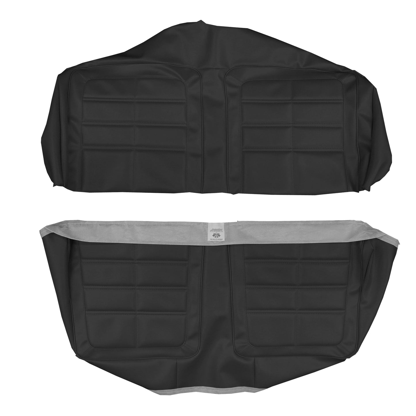 66 DART GT CONVERTIBLE REAR UPHOLSTERY - BLACK