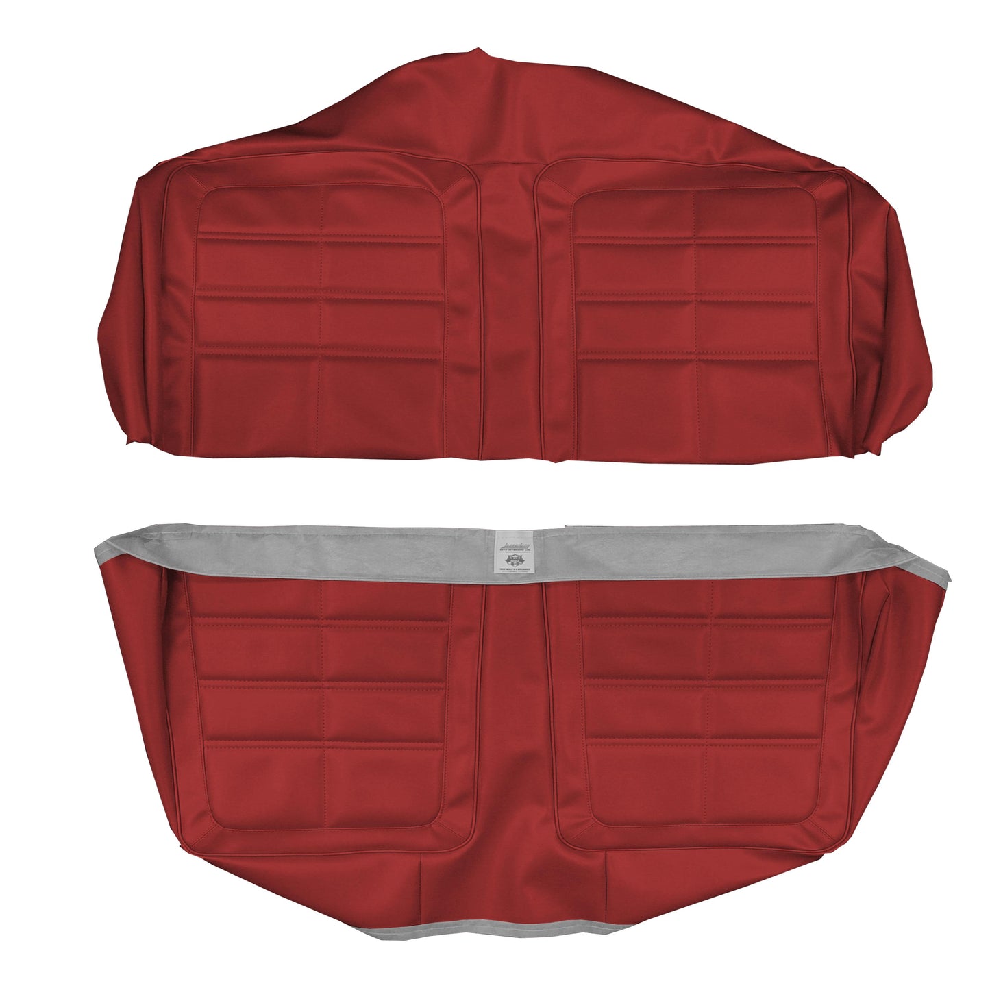 66 DART GT CONVERTIBLE REAR UPHOLSTERY - RED