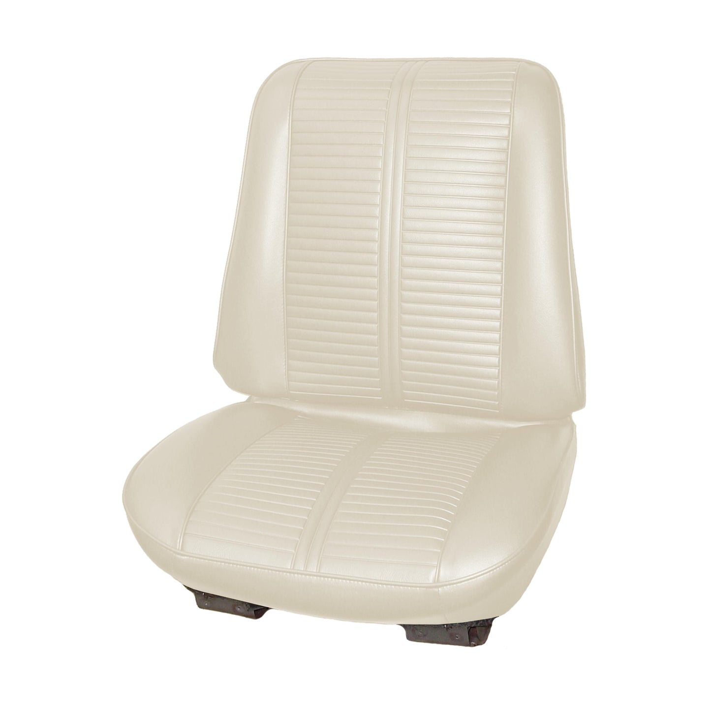 66 GTO/LEMANS RECLINING BUCKET SEAT UPHOLSTERY - PARCHMENT
