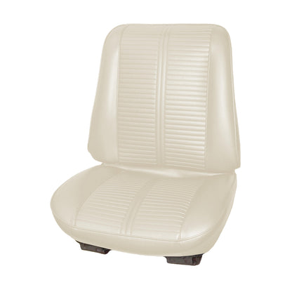 66 GTO/LEMANS RECLINING BUCKET SEAT UPHOLSTERY - PARCHMENT