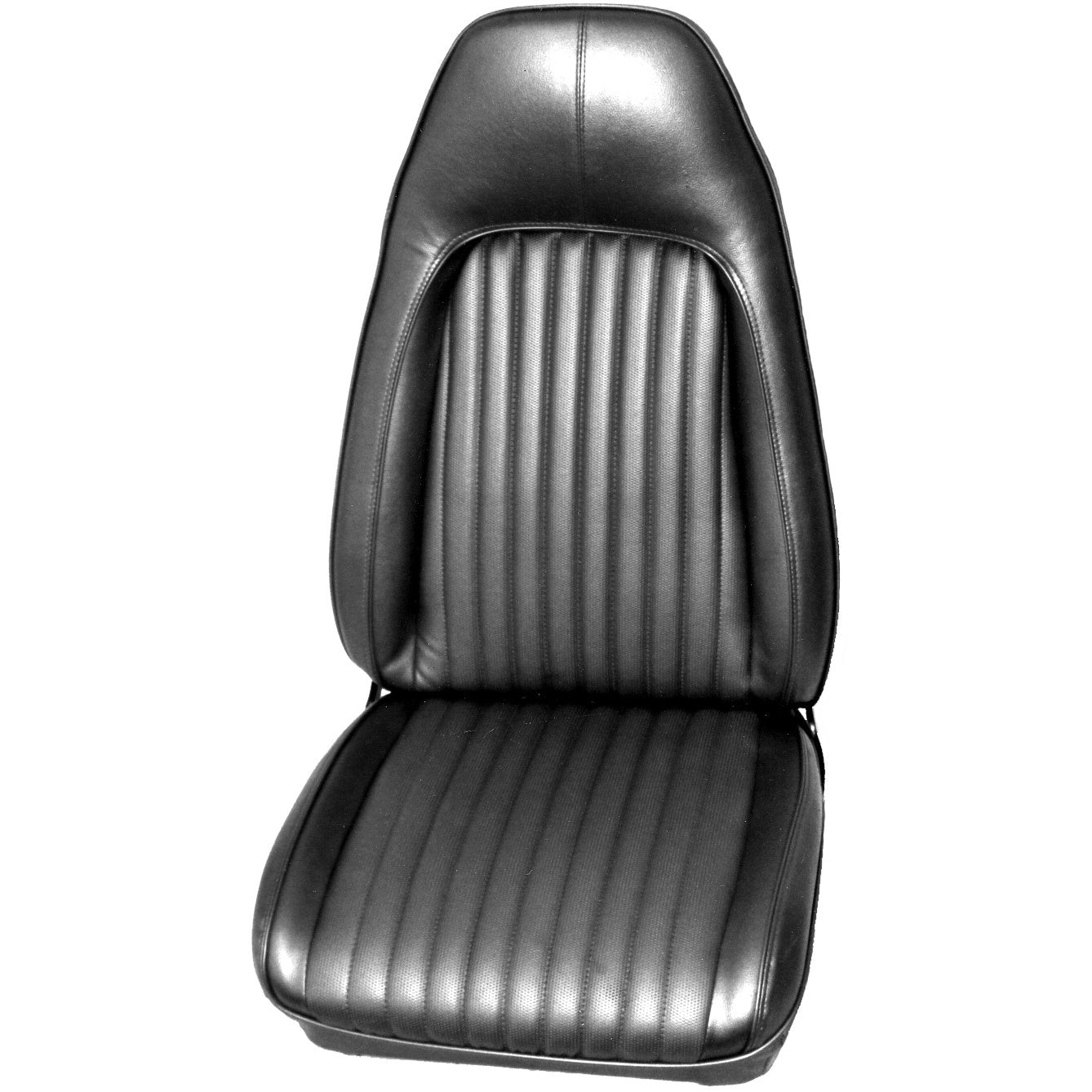 72 BARRACUDA/CHALLENGER BUCKET SEAT UPHOLSTERY - BLACK