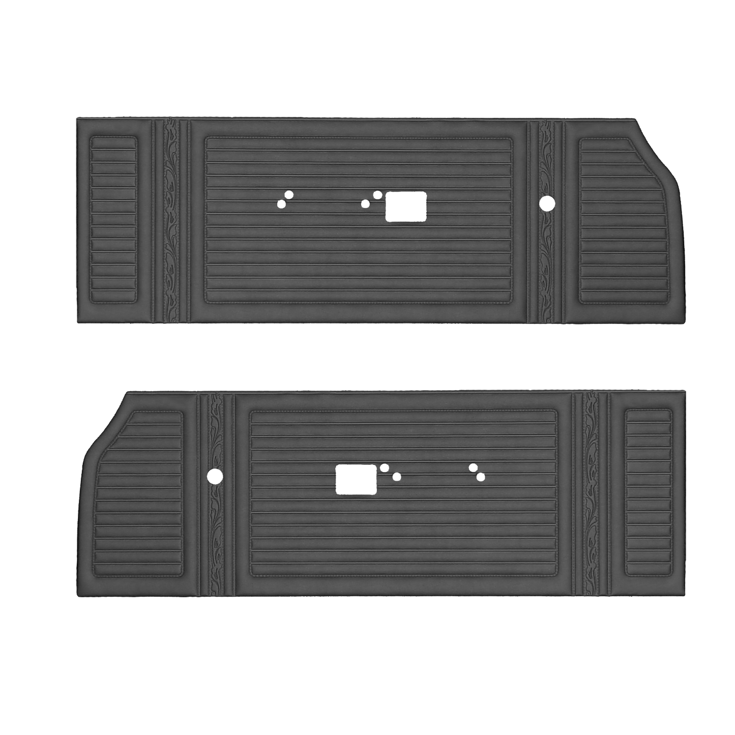 67 Gtx/Satellite Bucket Front Panels - Black - Legendary Auto