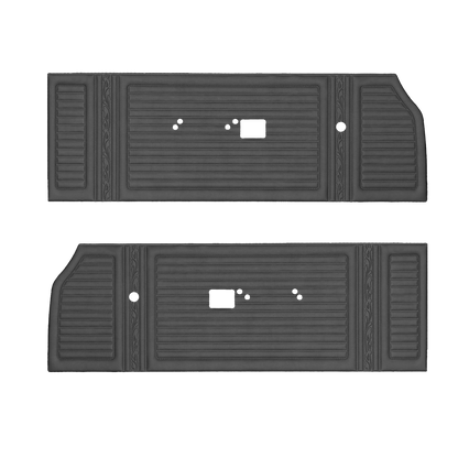 67 SATELLITE/GTX FRONT DOOR PANELS - BLACK