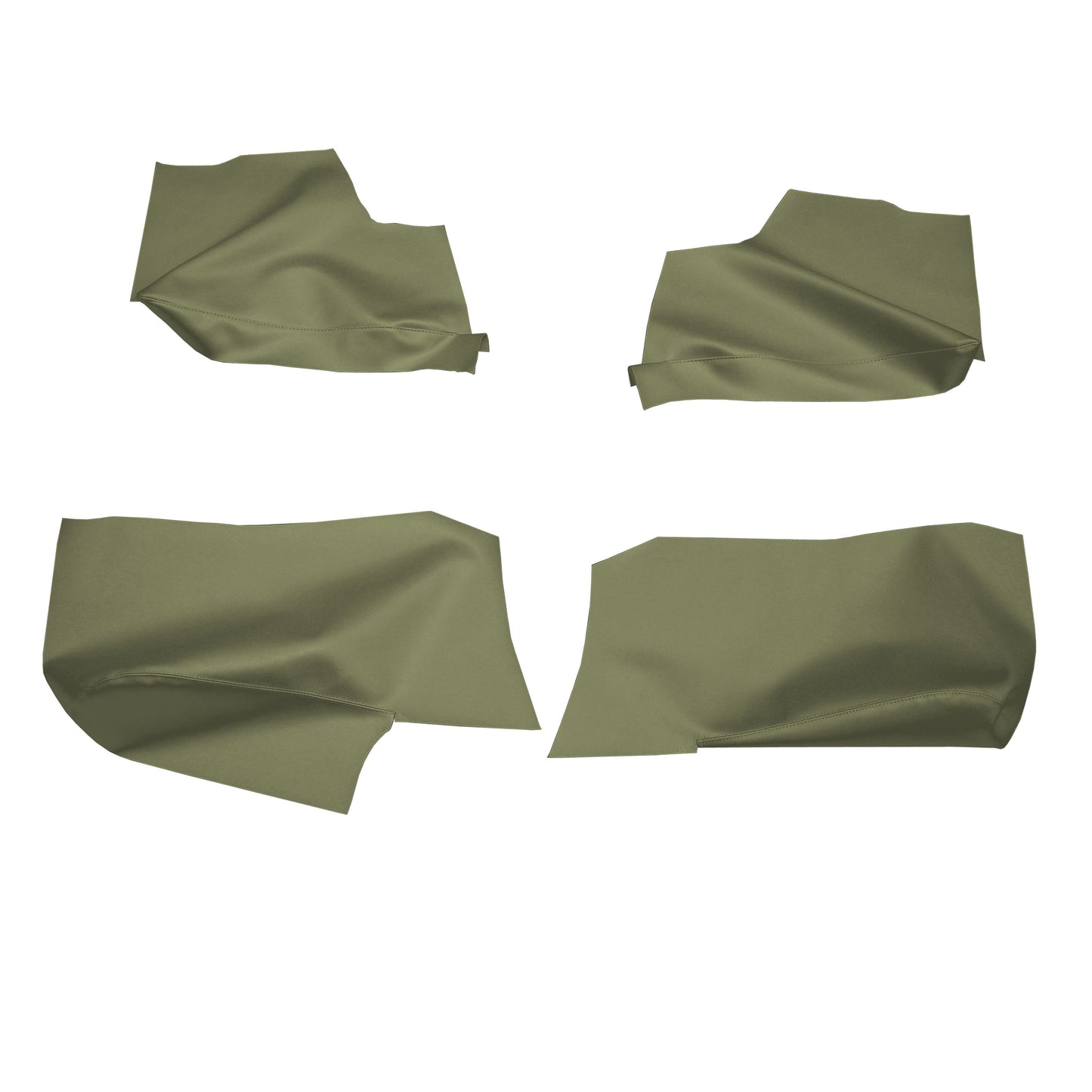 68 GM A-BODY CONVERTIBLE REAR ARMREST PANEL PANEL COVERS - WILLOW GOLD