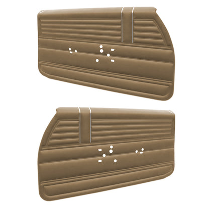 68 EL CAMINO DOOR PANELS (PRE-ASSEMBLED) - SRM SADDLE