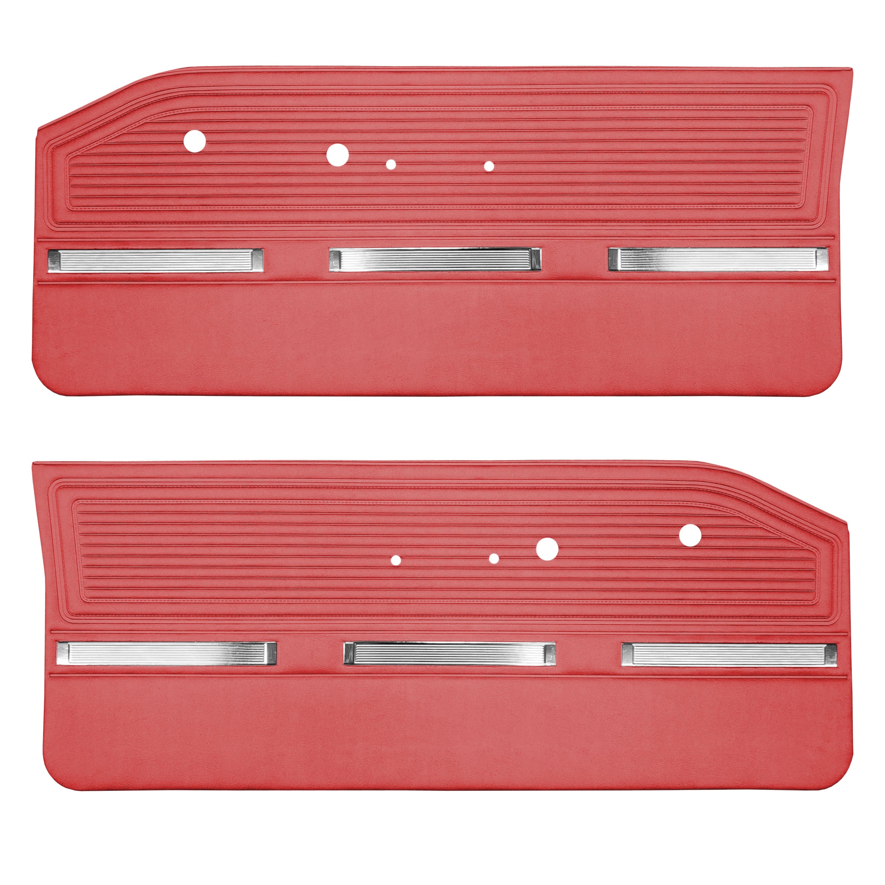 64 Barracuda Door Panels - Red - Legendary Auto Interiors