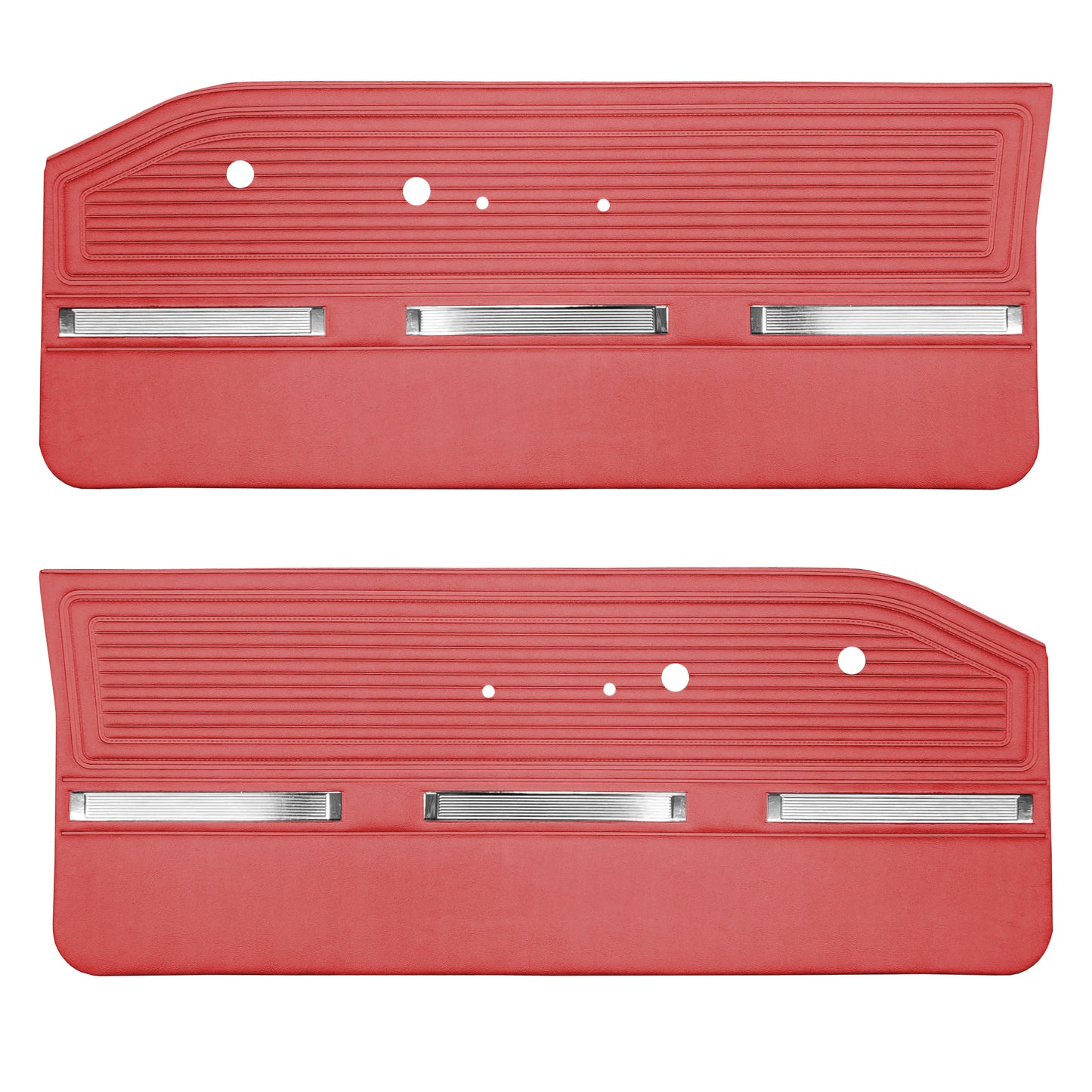 64 BARRACUDA FRONT DOOR PANELS - RED