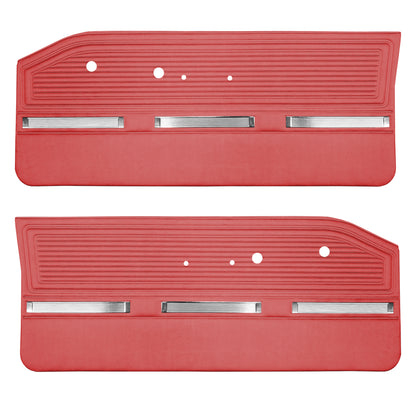 64 BARRACUDA FRONT DOOR PANELS - RED