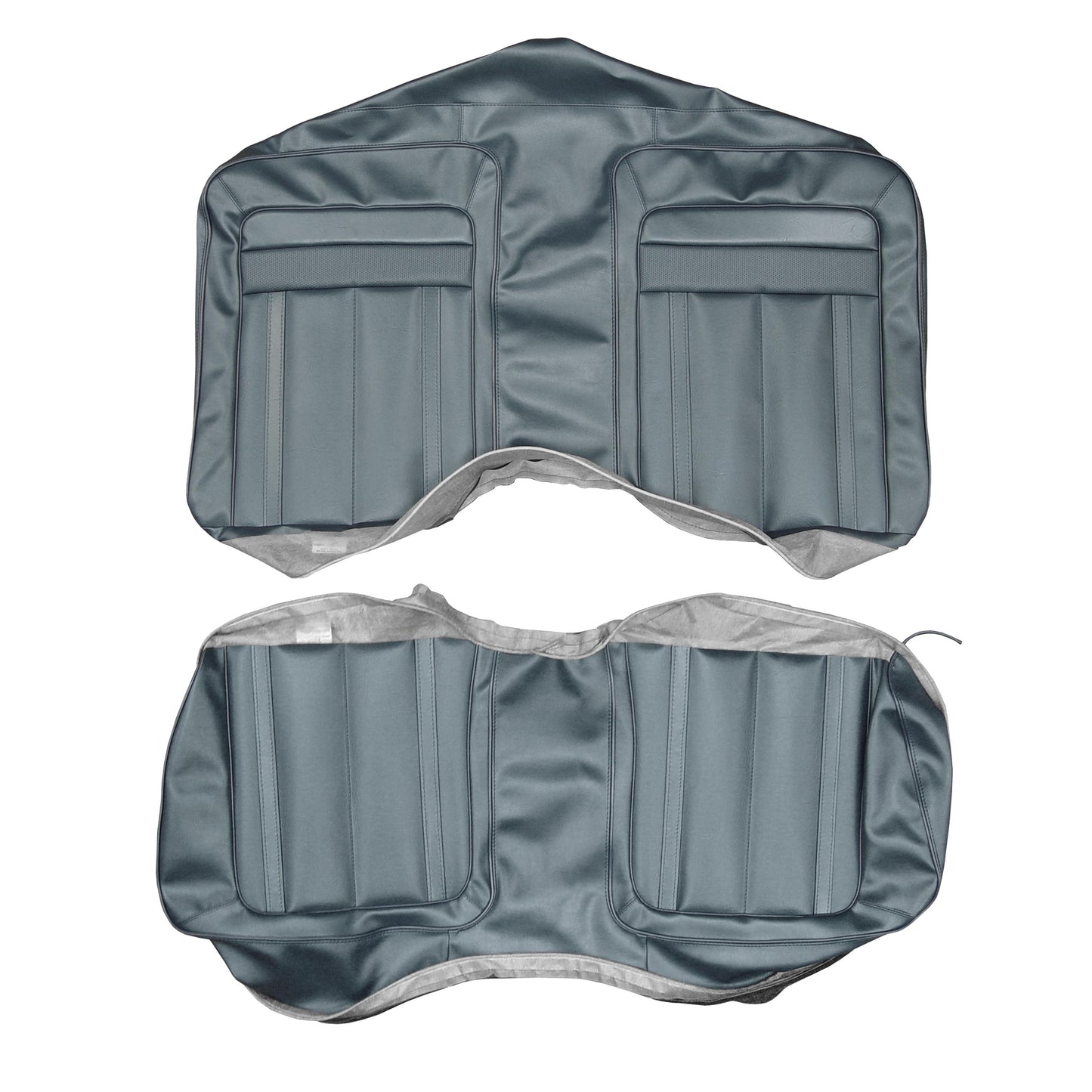 70 BARRACUDA GRAN COUPE CONV. REAR UPHOLSTERY - CHARCOAL