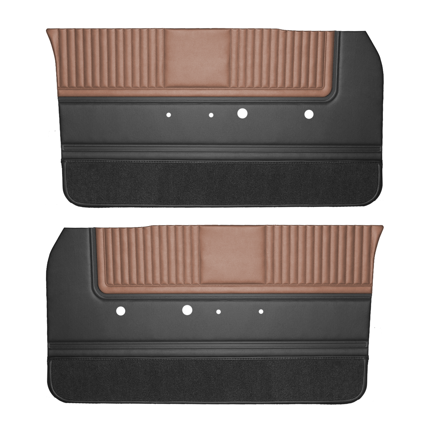 65 SPORT FURY FRONT DOOR PANELS - SRM COPPER/BLACK