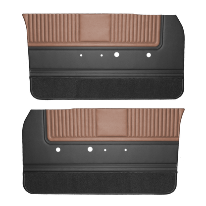 65 SPORT FURY FRONT DOOR PANELS - SRM COPPER/BLACK