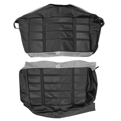 69 BARRACUDA "DELUXE" CONVERTIBLE REAR UPHOLSTERY- BLACK
