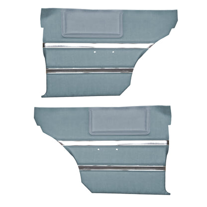 64 SPORT FURY HARDTOP REAR PANELS - BLUE W/ SRM POWDER BLUE ACCENT
