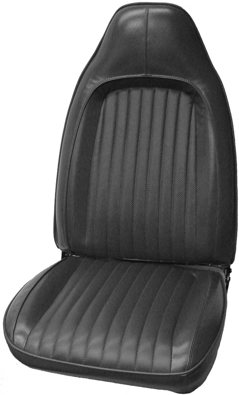 74 BARRACUDA/ CHALLENGER SEAT UPHOLSTERY - BLACK