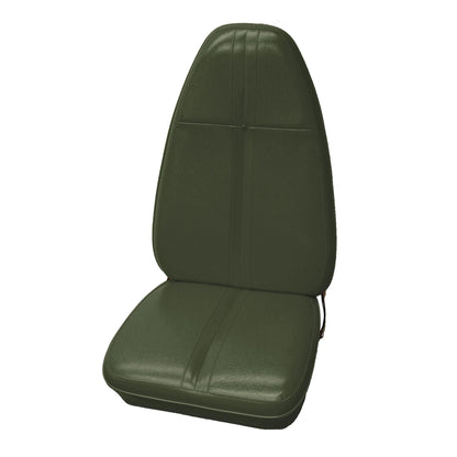 71 BARRACUDA/CHALLENGER "STANDARD" BUCKET SEAT UPHOLSTERY WITHOUT WELT - GREEN