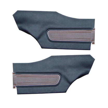 71 CUTLASS SUPREME HARDTOP REAR PANELS (UNASSEMBLED) - BLACK