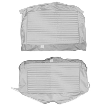 69 BARRACUDA "STANDARD" CONV. REAR UPHOLSTERY- WHITE