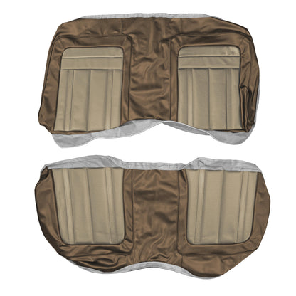 70 BARRACUDA GRAN COUPE HARDTOP REAR UPHOLSTERY - BRONZE/BROWN