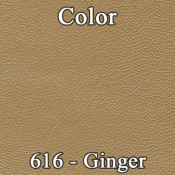 66 CHRYSLER 300 BUCKET SEAT UPHOLSTERY - GINGER TAN