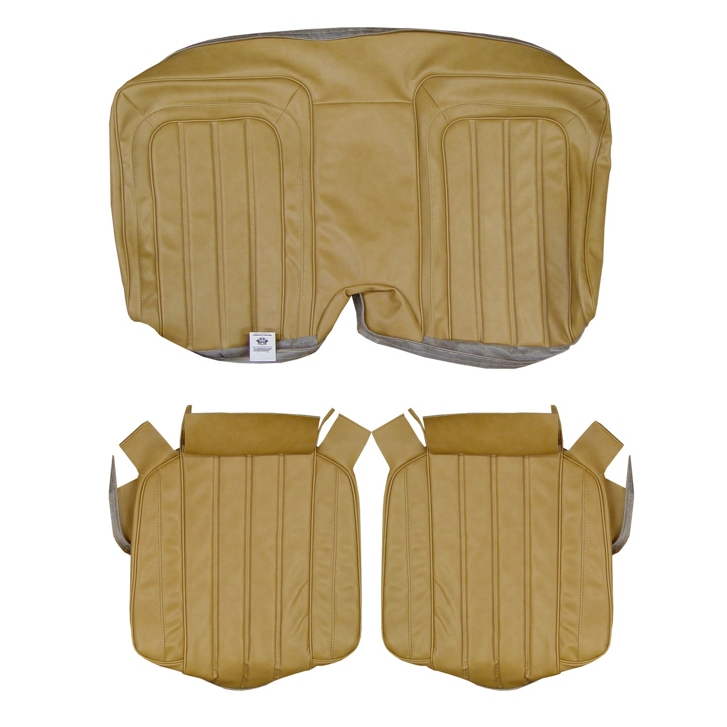 77 FIREBIRD/TRANS AM "DELUXE" HARDTOP REAR UPHOLSTERY - BUCKSKIN