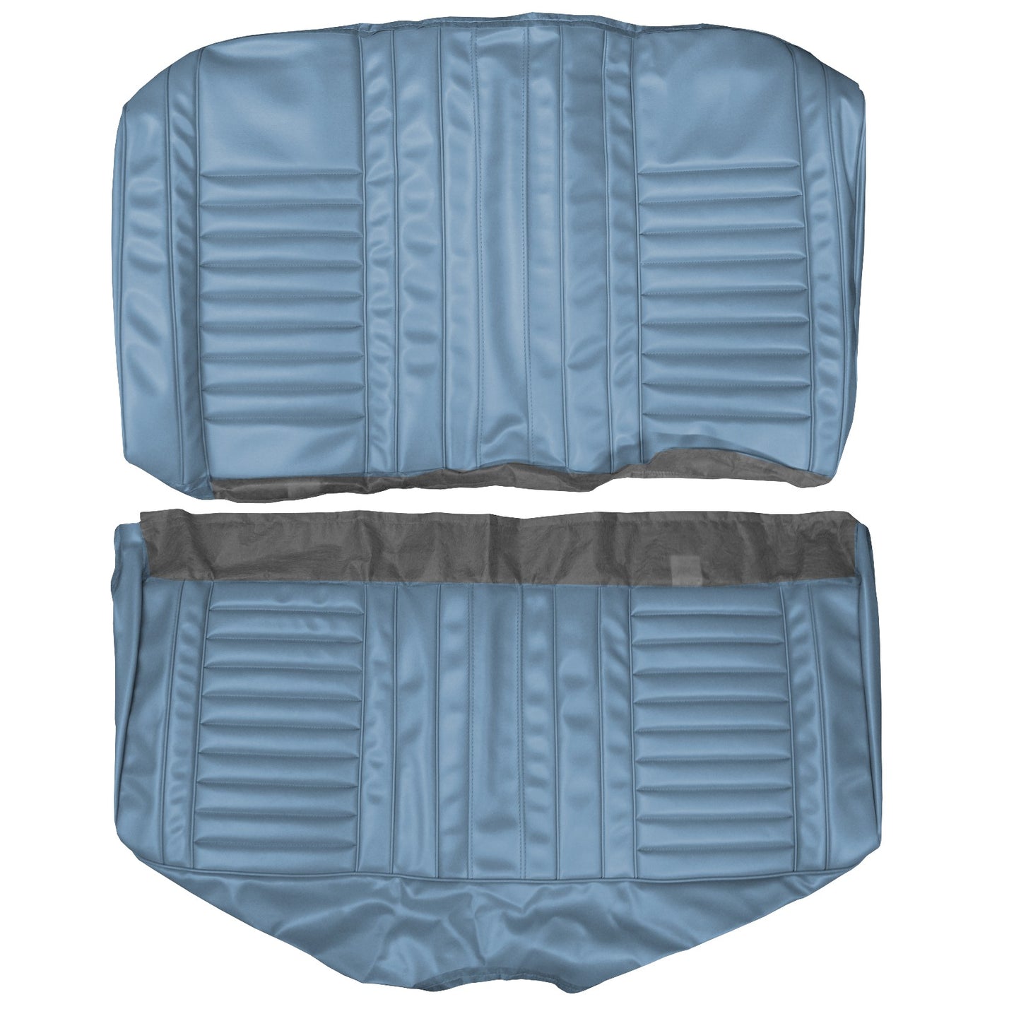 67 CUTLASS SUPREME/442 HOL CPE REAR UPHOLSTERY - BLUE