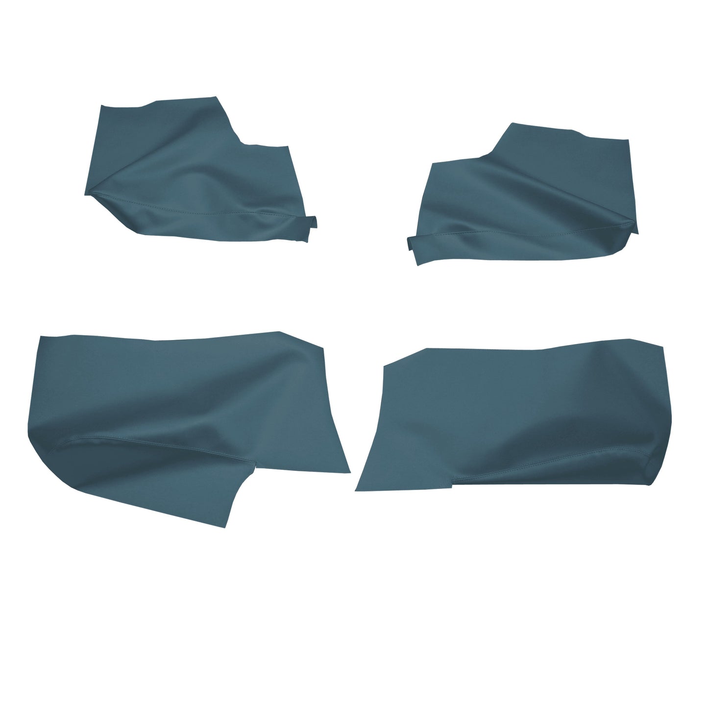 68 GM A-BODY CONVERTIBLE REAR ARMREST PANEL PANEL COVERS - MEDIUM BLUE