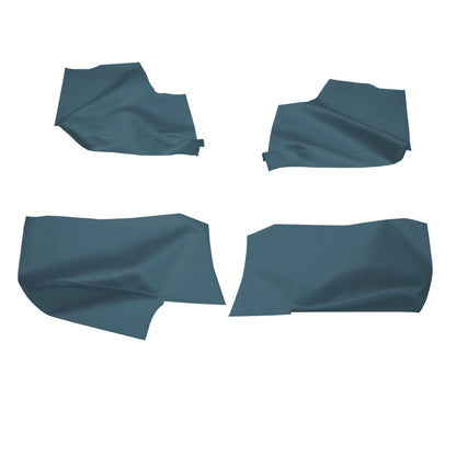 68 GM A-BODY CONVERTIBLE REAR ARMREST PANEL PANEL COVERS - MEDIUM BLUE