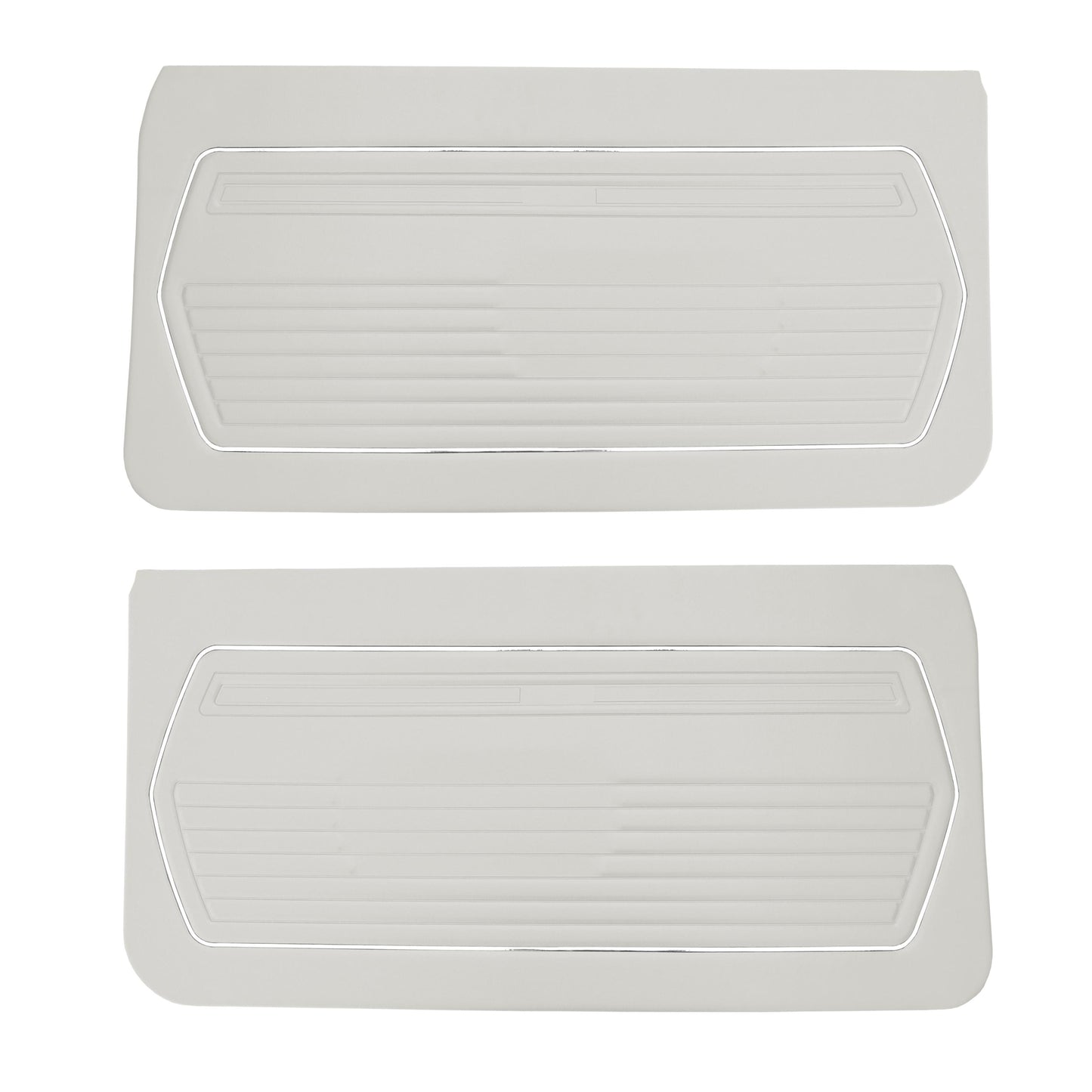 69 CAMARO "STANDARD" FRONT DOOR PANELS (UNASSEMBLED) - FROST WHITE