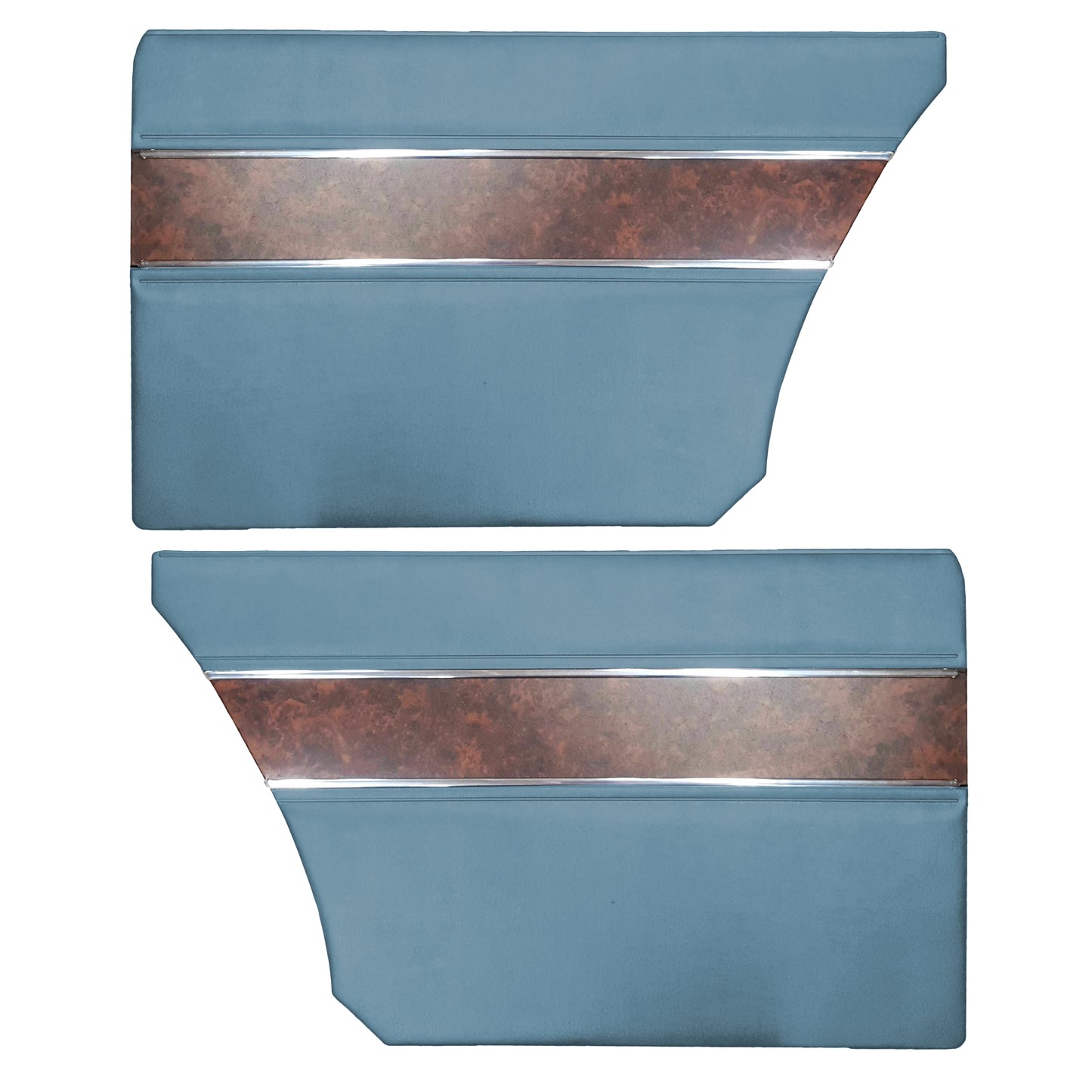 68 BARRACUDA "DELUXE" HARDTOP REAR PANELS - BLUE