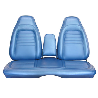 70 BARRACUDA SPLIT BENCH W/ C.A.R. UPHOLSTERY - BRIGHT BLUE