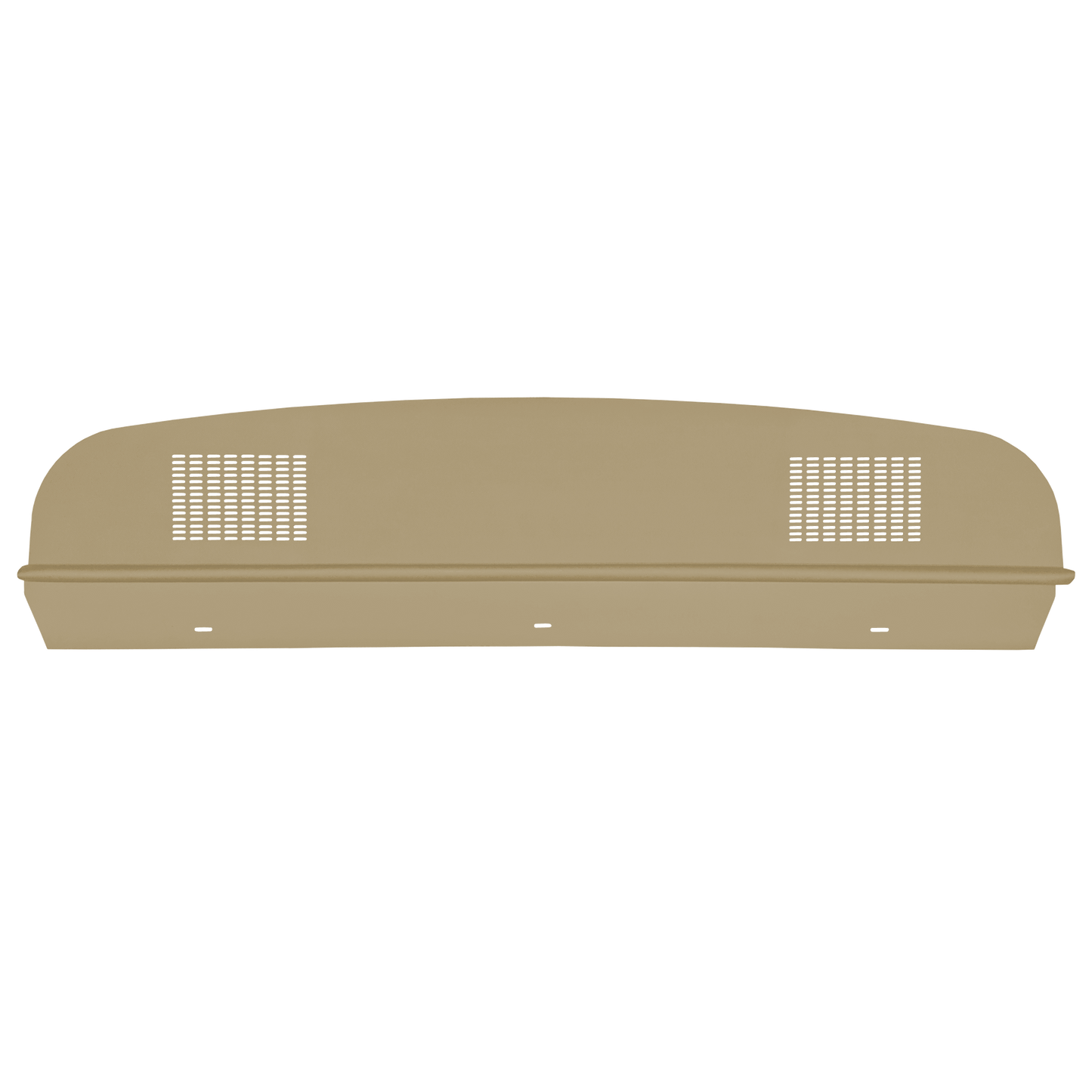 64 DODGE/PLYMOUTH B-BODY HARDTOP PACKAGE TRAY WITH DUAL SPEAKER CUT-OUTS - OLIVE GOLD
