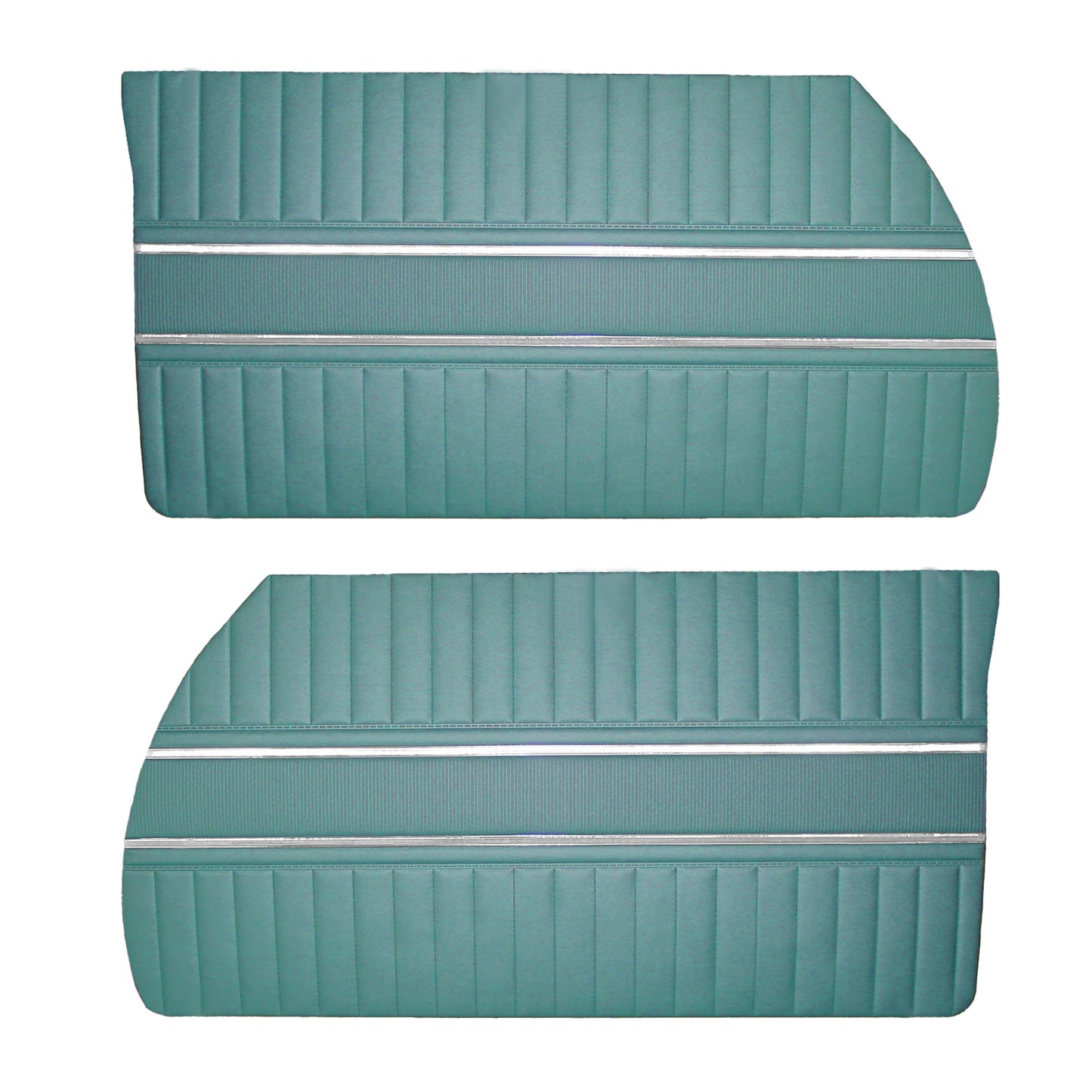 65 CORONET 440 FRONT DOOR PANELS (UNASSEMBLED) - TURQUOISE