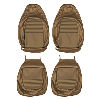70 BARRACUDA/'CUDA BUCKET SEAT UPHOLSTERY - BRONZE/BROWN